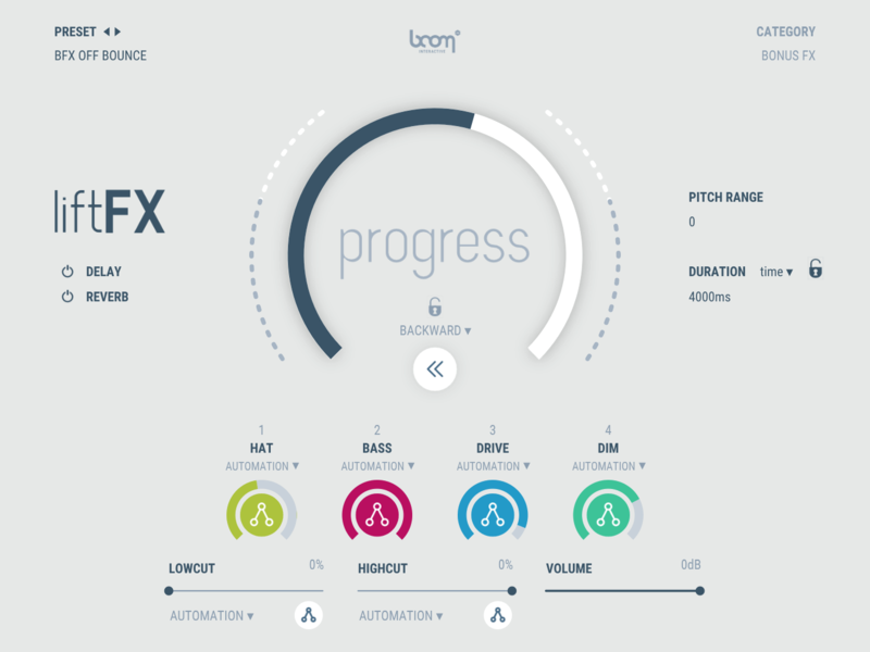 【終了日未定 73％OFF】BOOM Library「liftFX」ライザーやビルドアップ、ドロップ制作の革命！サンプル不要で簡単に作成できるSFX生成ツール｜DTMプラグインセール