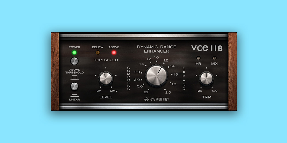 【11/28まで 74％OFF】Fuse Audio Labs「VCE-118 – Dynamic Range Enhancer」コンプとエキスパンダーを完全制御する70s発の革新的ダイナミクスツール｜DTMプラグインセール