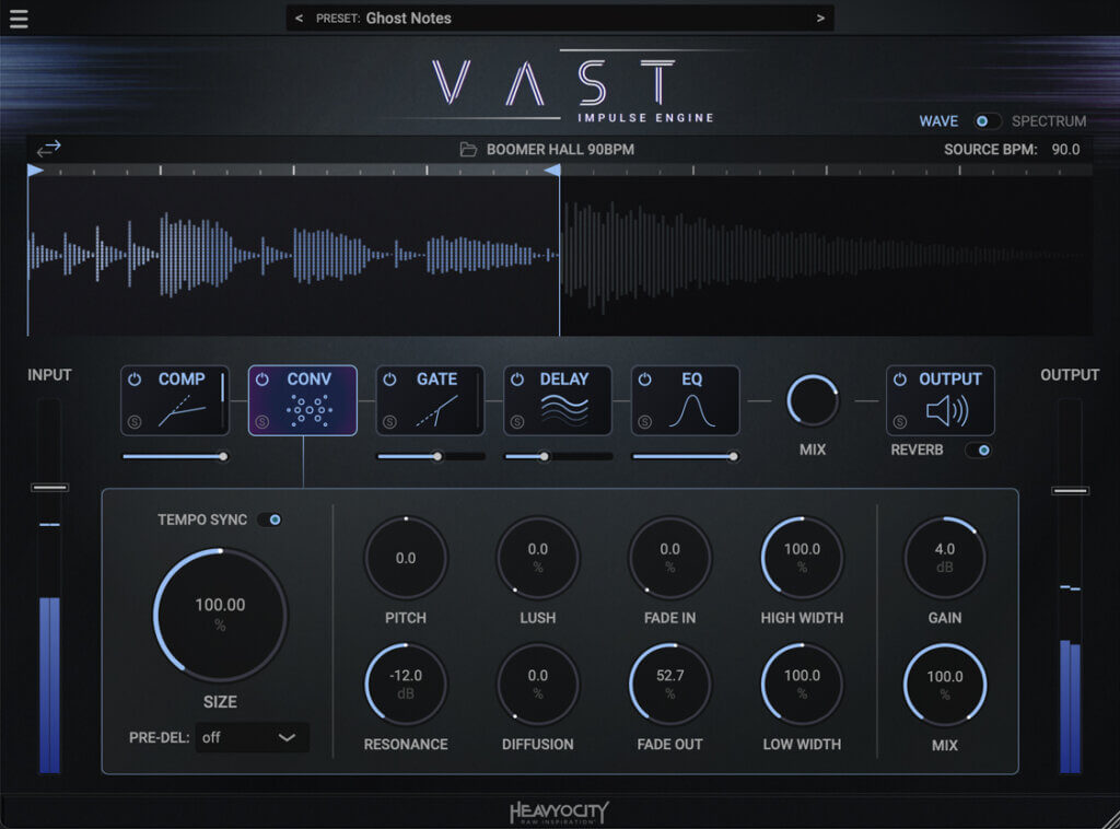 Heavyocity「VAST - Impulse Engine」空間系エフェクトの常識を打ち破るディレイxリバーブを超えたサウンドデザインツール｜DTMプラグインセール