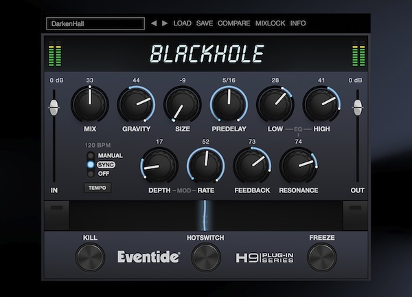 【12/4まで 75％OFF】Eventide「Blackhole」ドラムもボーカルも非現実の響きへ！現実には存在しない空間を創造する革新的なリバーブ｜DTMプラグインセール