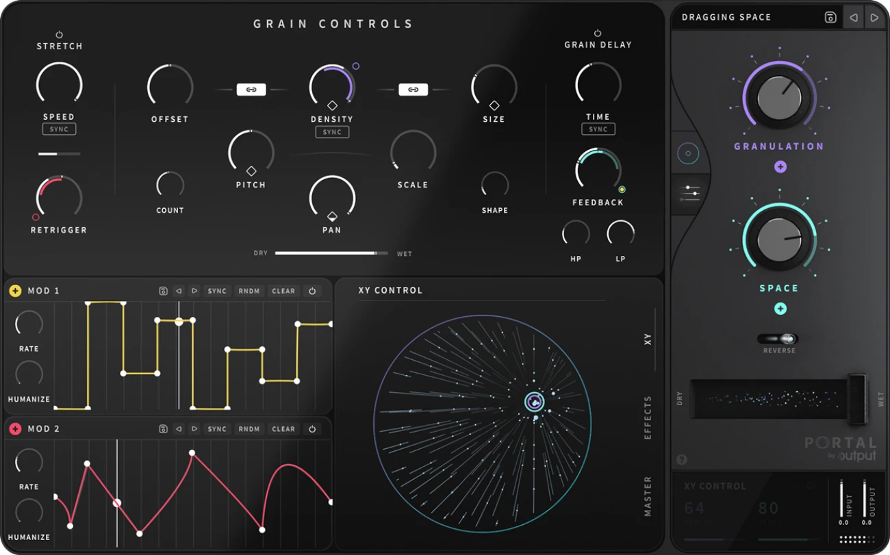 【12/1まで 49％OFF】Output「Portal」タイムストレッチ＆ピッチシフトが直感的！まるで生演奏のような表現力を実現するグラニュラーFXプラグイン｜DTMプラグインセール