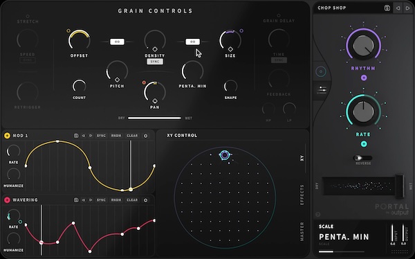 【12/1まで 49％OFF】Output「Portal」タイムストレッチ＆ピッチシフトが直感的！まるで生演奏のような表現力を実現するグラニュラーFXプラグイン｜DTMプラグインセール