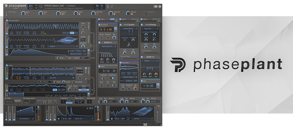 【12/2まで 50％OFF】Kilohearts「Phase Plant」受賞歴多数！無限のサウンドデザインを可能にする次世代モジュラーシンセ｜DTMプラグインセール