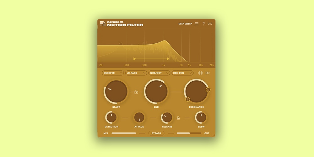 【12/1まで 50％OFF】Denise Audio「Motion Filter」動きのある音創りを可能にする次世代モジュレーション・フィルター｜DTMプラグインセール