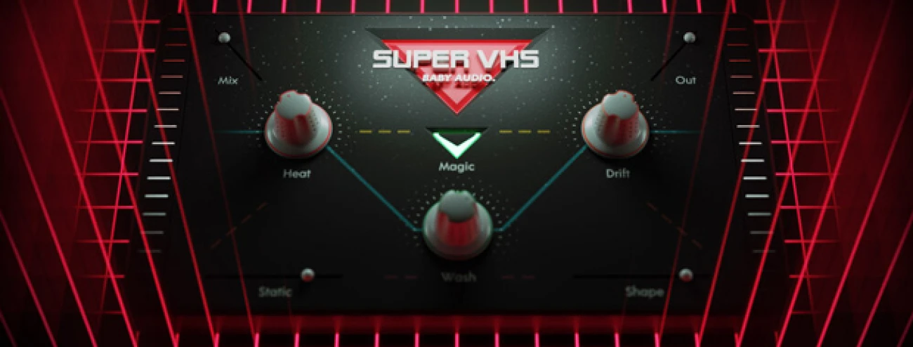 【12/9まで 85％OFF】Baby Audio「Super VHS」1つのノブでで80年代サウンドがよみがえるマルチエフェクタープラグイン｜DTMプラグインセール