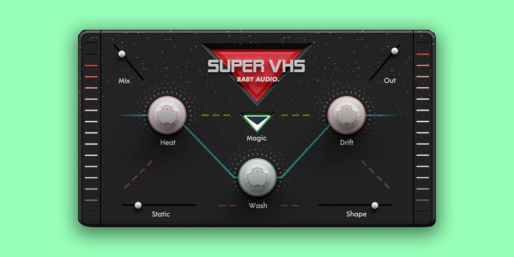 【12/9まで 85％OFF】Baby Audio「Super VHS」1つのノブでで80年代サウンドがよみがえるマルチエフェクタープラグイン｜DTMプラグインセール