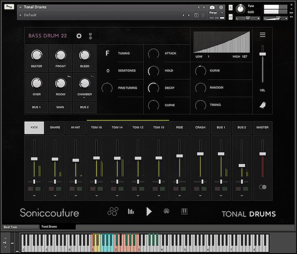 【12/9まで 27％OFF】Soniccouture「Tonal Drums」業界初！好みのピッチにチューニング可能な革新的ドラム音源｜DTMプラグインセール