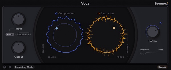 【11/24まで 74％OFF】Sonnox「Voca」ボーカルミックスが劇的に簡単に！直感的な操作で実現するハイクオリティボーカル万能プラグイン｜DTMプラグインセール