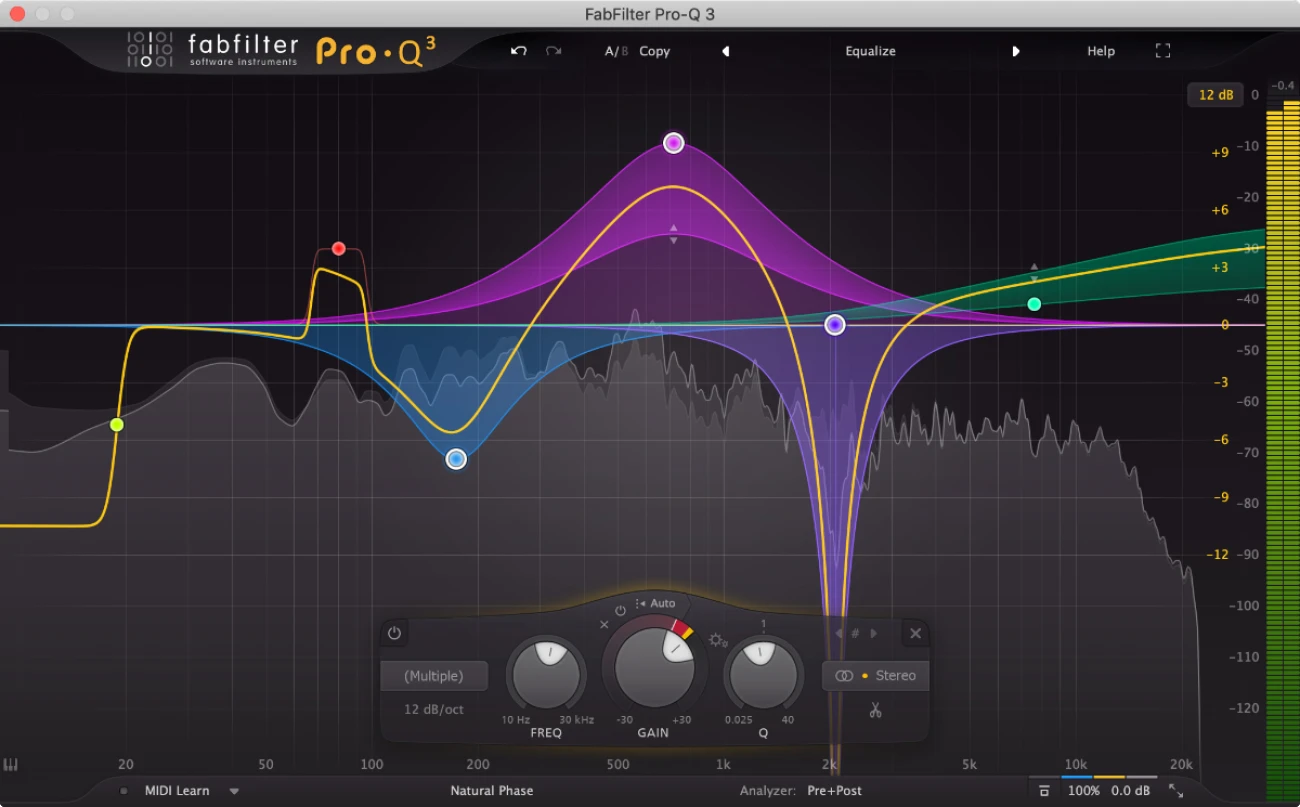 【12/2まで 25％OFF】FabFilter「Pro-Q 3」EQ界の王者！ミキシング作業が劇的に進化する究極の音質と操作性を誇るイコライザー｜DTMプラグインセール