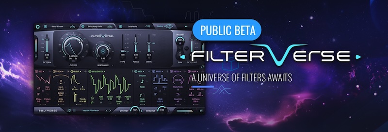 【12/10まで 33％OFF】Polyverse「Filterverse」既存のフィルターを超越した未知の音色を生み出す次世代プラグイン｜DTMプラグインセール