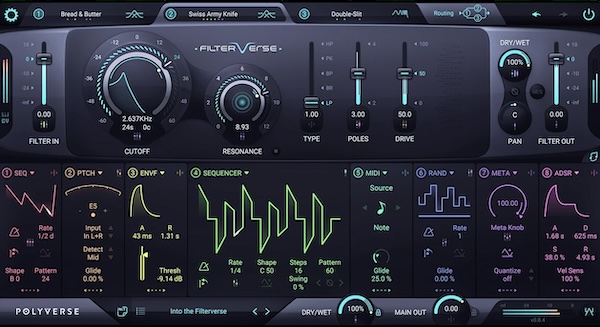 【12/10まで 33％OFF】Polyverse「Filterverse」既存のフィルターを超越した未知の音色を生み出す次世代プラグイン｜DTMプラグインセール