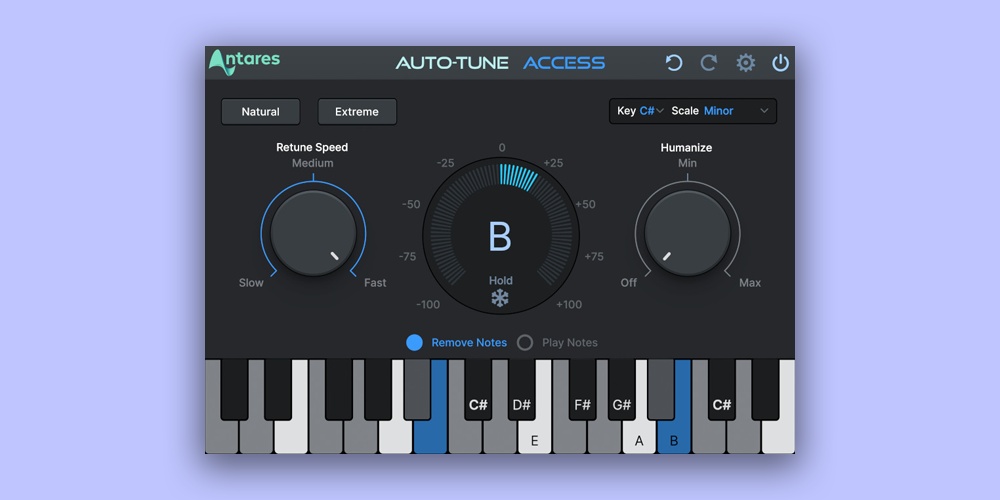 【12/8まで 50％OFF】Antares「Auto-Tune Access 10」プロ仕様のピッチ補正が誰でも簡単に！2つのボタンで操作完結する本物のオートチューン体験｜DTMプラグインセール