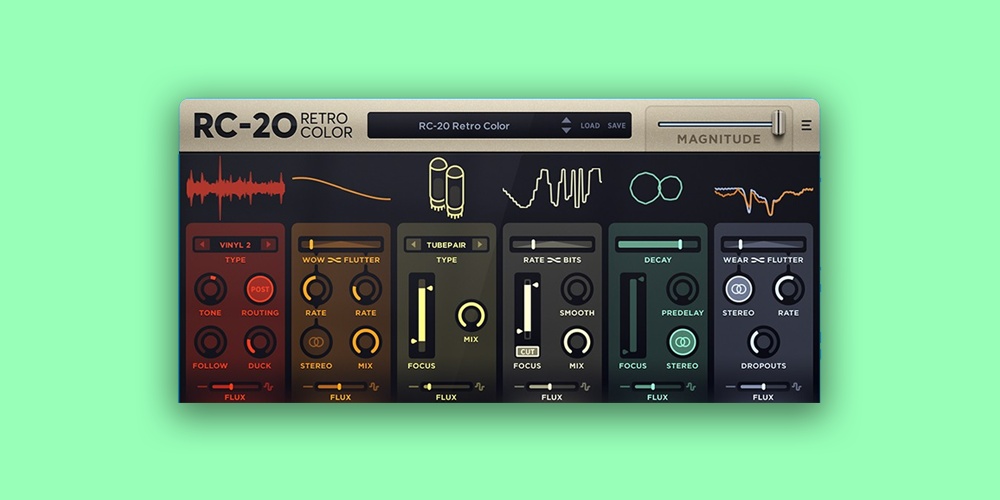 【12/8まで 50％OFF】XLN Audio「RC-20 Retro Color」カセットテープのレトロな温もりを再現！プロも認めるビンテージサウンドメイカー｜DTMプラグインセール