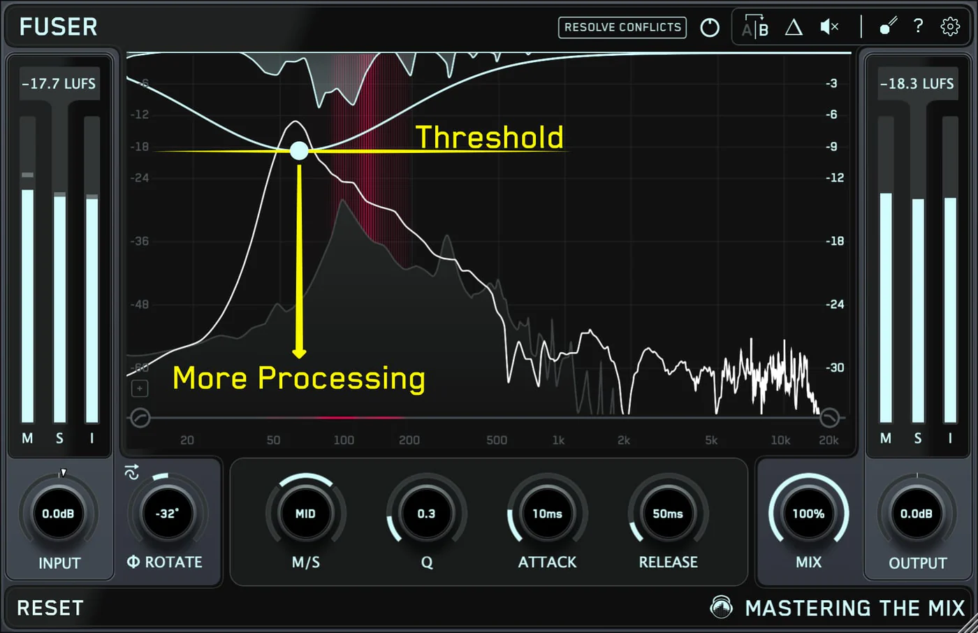 【12/8まで 18％OFF】Mastering The Mix「FUSER」サイドチェインの革命児！音の衝突を自動検知して解決する次世代ミキシングツール｜DTMプラグインセール