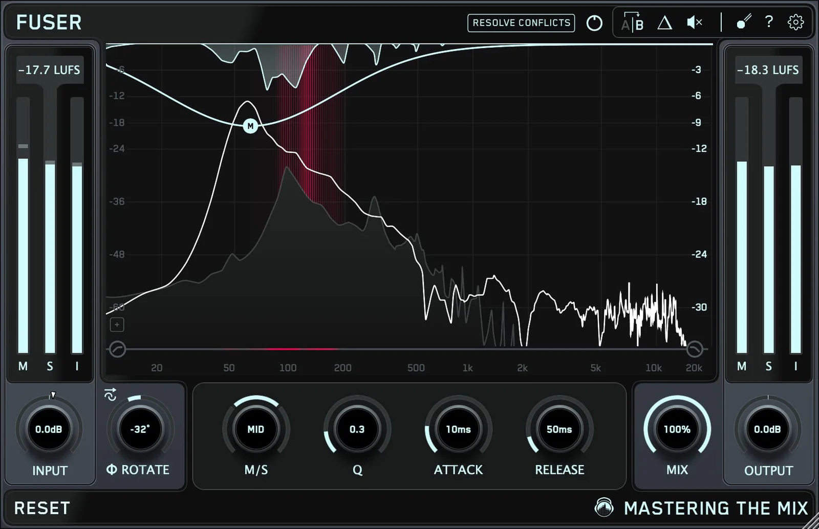 【12/8まで 18％OFF】Mastering The Mix「FUSER」サイドチェインの革命児！音の衝突を自動検知して解決する次世代ミキシングツール｜DTMプラグインセール