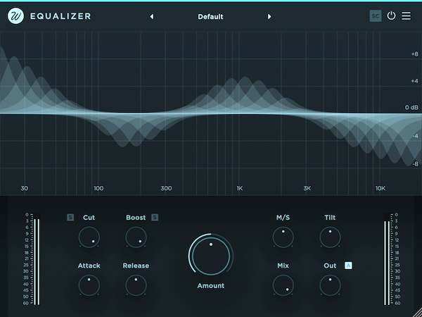 【12/9まで 50％OFF】Wavesfactory「Equalizer」サイドチェイン＆HQモードで入力信号を自動解析！ミックスの効率が劇的に向上するAI搭載のイコライザー｜DTMプラグインセール