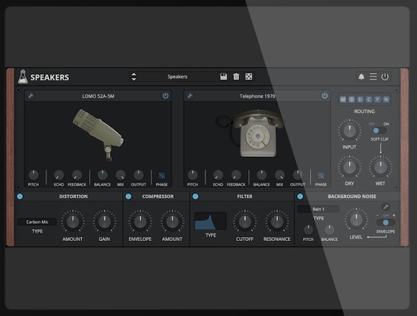 【12/31まで 35％OFF】AudioThing「Speakers」電話・ラジオ・ヴィンテージマイクまであらゆる機器の音質を完全再現！音の個性を自在に操るスピーカー＆マイクエミュレーター｜DTMプラグインセール