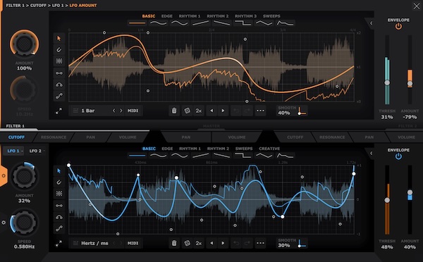 【12/31まで 37％OFF】Cableguys「FilterShaper XL」アナログ感あふれるデュアルフィルター搭載！シンセやベース音をダイナミックに進化させる次世代フィルター｜DTMプラグインセール