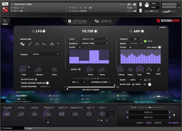 【12/15まで 40％OFF】Soundiron「Harmonic Tides」チェロとコントラバスが織りなすハーモニクスの美しい響き！映画・ゲーム音楽制作に最適な幻想的ストリングス音源｜DTMプラグインセール