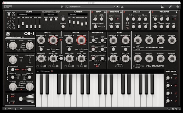 【12/31まで 66％OFF】GForce Software「Oberheim OB-1」ヴィンテージアナログの魂を継ぐ往年の名機が待望のソフトウェア化！唸るような音圧と豊かな表現力が切り開くアンダーグラウンドサウンド｜DTMプラグインセール