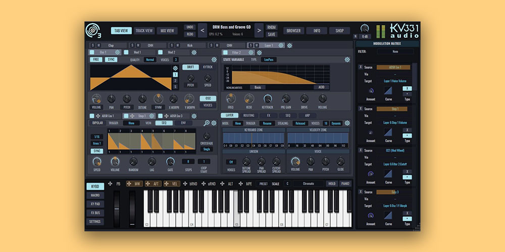 【1/12まで 46％OFF】KV331 Audio「SynthMaster 3」900のファクトリープリセットを収録！オールマイティな音作りを実現する世界の有名サウンドデザイナーが集結した万能シンセサイザー｜DTMプラグインセール