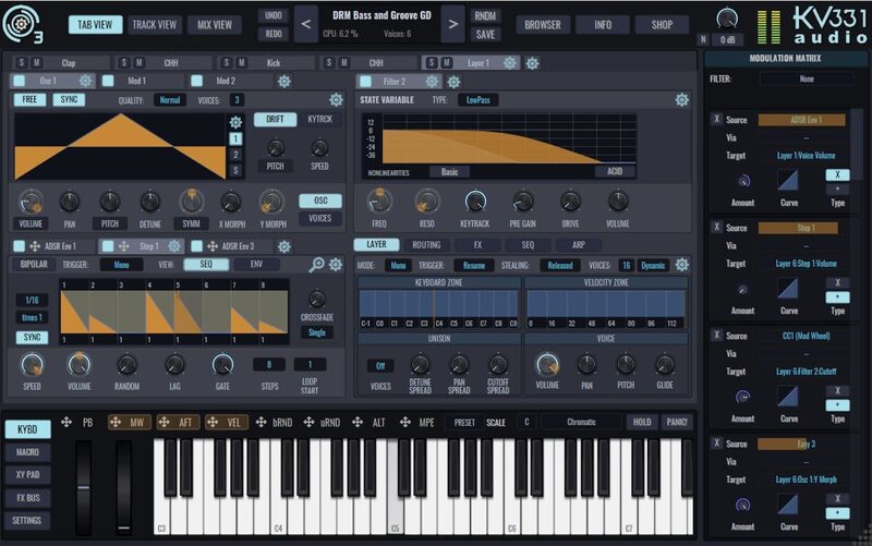 【1/12まで 46％OFF】KV331 Audio「SynthMaster 3」900のファクトリープリセットを収録！オールマイティな音作りを実現する世界の有名サウンドデザイナーが集結した万能シンセサイザー｜DTMプラグインセール