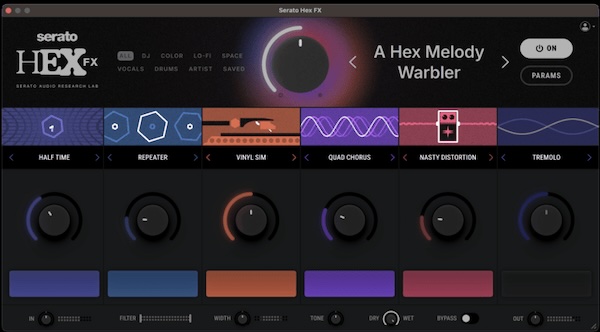 Serato「Hex FX」45種以上のエフェクトを自由に連結！ビートメイクからミックスバスまでサウンドデザインの可能性が無限大になる次世代オールインワンエフェクト