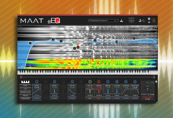 【12/31まで 25％OFF】MAAT「thEQred」12バンド同時表示で精密なマスタリングを実現！プロフェッショナルの作業効率を追求した新世代イコライザー｜DTMプラグインセール