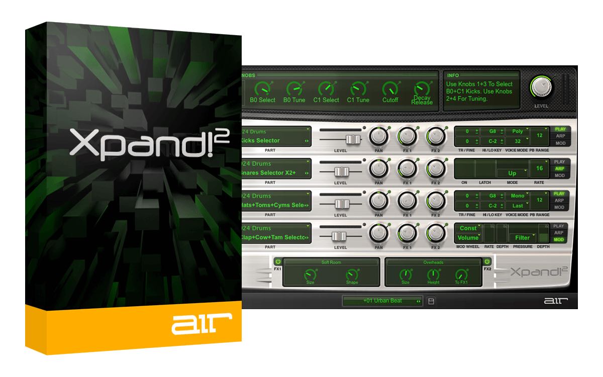 【12/31まで 70％OFF】AIR Music Technology「Xpand!2」コスパ最強！どんなジャンルにも対応できる全64ボイス搭載の万能音源｜DTMプラグインセール