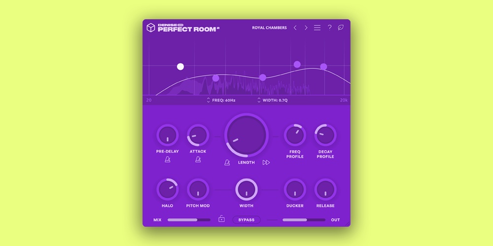 【3/31まで 50％OFF】Denise Audio「Perfect Room 2」Dynamic Room Response搭載！原音の透明感を保ったまま空間を創造する音の純度を極めた次世代リバーブ｜DTMプラグインセール