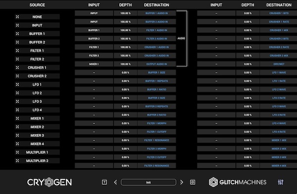 【1/5まで 83％OFF】Glitchmachines「Cryogen」ドラッグ＆ドロップによる柔軟な操作でエラー音などのノイズを作成するモジュラー式グリッチジェネレーター｜DTMプラグインセール