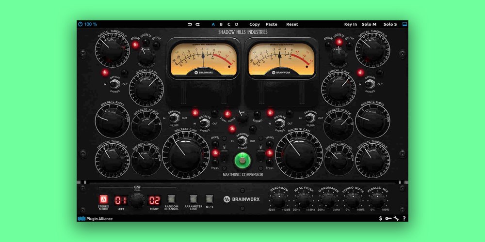 【1/6まで 90％OFF】Brainworx「Shadow Hills Mastering Compressor Class A」伝説の50台限定機が遂にプラグイン化！LundahlトランスとクラスA回路が織りなす至高のマスタリングコンプレッサー｜DTMプラグインセール