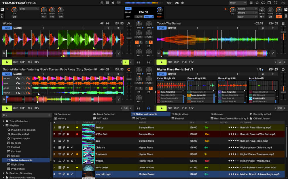 【1/15まで 33％OFF】Native Instruments「Traktor Pro 4」DJの創造力が無限に広がるステム分離からパターンプレイヤーまで搭載した究極のパフォーマンス環境｜DTMプラグインセール