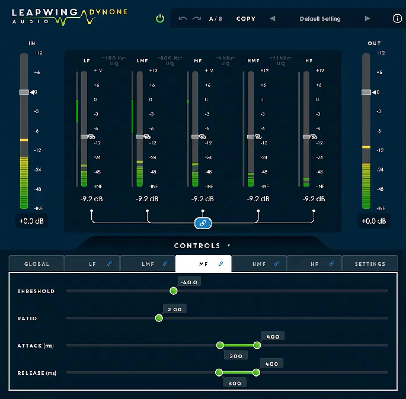 【1/6まで 25％OFF】Leapwing Audio「DynOne」5バンド・パラレルコンプの決定版！サイドチェーンの新概念を搭載したプロのミックスを支える次世代コンプレッサー｜DTMプラグインセール