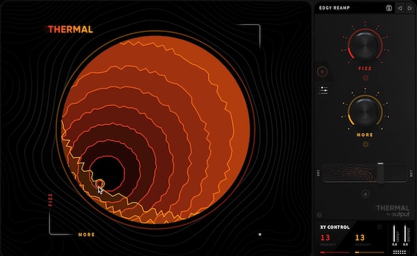 【1/8まで 49％OFF】Output「Thermal」マルチステージエンジン搭載！ビットクラッシャーからリバーブまで直感的な操作で多彩な歪みを作り出すディストーションプラグイン｜DTMプラグインセール