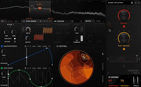 【1/8まで 49％OFF】Output「Thermal」マルチステージエンジン搭載！ビットクラッシャーからリバーブまで直感的な操作で多彩な歪みを作り出すディストーションプラグイン｜DTMプラグインセール