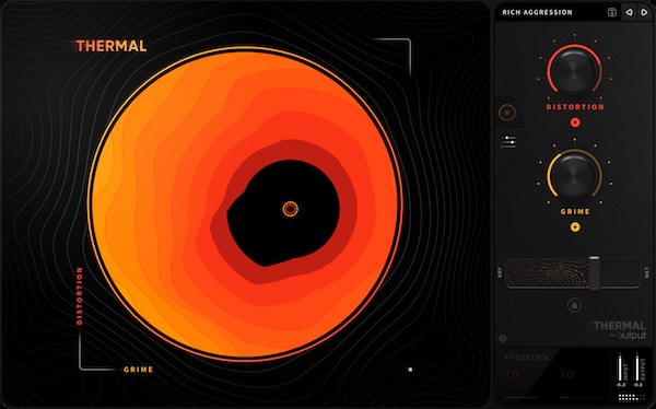 【1/8まで 49％OFF】Output「Thermal」マルチステージエンジン搭載！ビットクラッシャーからリバーブまで直感的な操作で多彩な歪みを作り出すディストーションプラグイン｜DTMプラグインセール