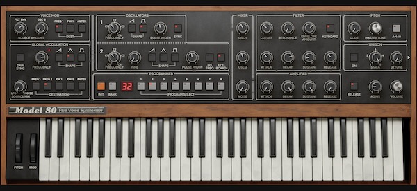 【1/31まで 56％OFF】Softube「Model 80 Five Voice Synthesizer」シンセサイザーの歴史を変えた名機を完全再現！オリジナル・プリセットも完全収録した業界初のデジタル制御アナログシンセサイザー｜DTMプラグインセール