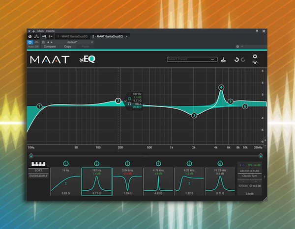 【1/31まで 25％OFF】MAAT「SantaCruzEQ12」12種の理想的なアーキテクチャを搭載！ノイズゼロ、歪みゼロ、アナログEQの理想形を追求した次世代イコライザー｜DTMプラグインセール