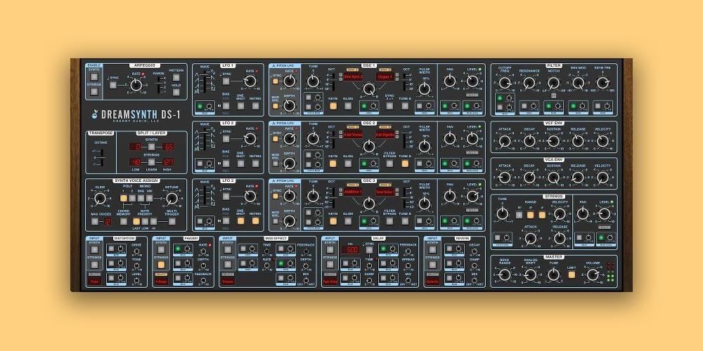 【1/31まで 20％OFF】Cherry Audio「Dreamsynth」伝説のESQ-1とProphet VSにインスパイア！ビンテージサウンドを現代に蘇らせたMPE対応の次世代ハイブリッドシンセ｜DTMプラグインセール