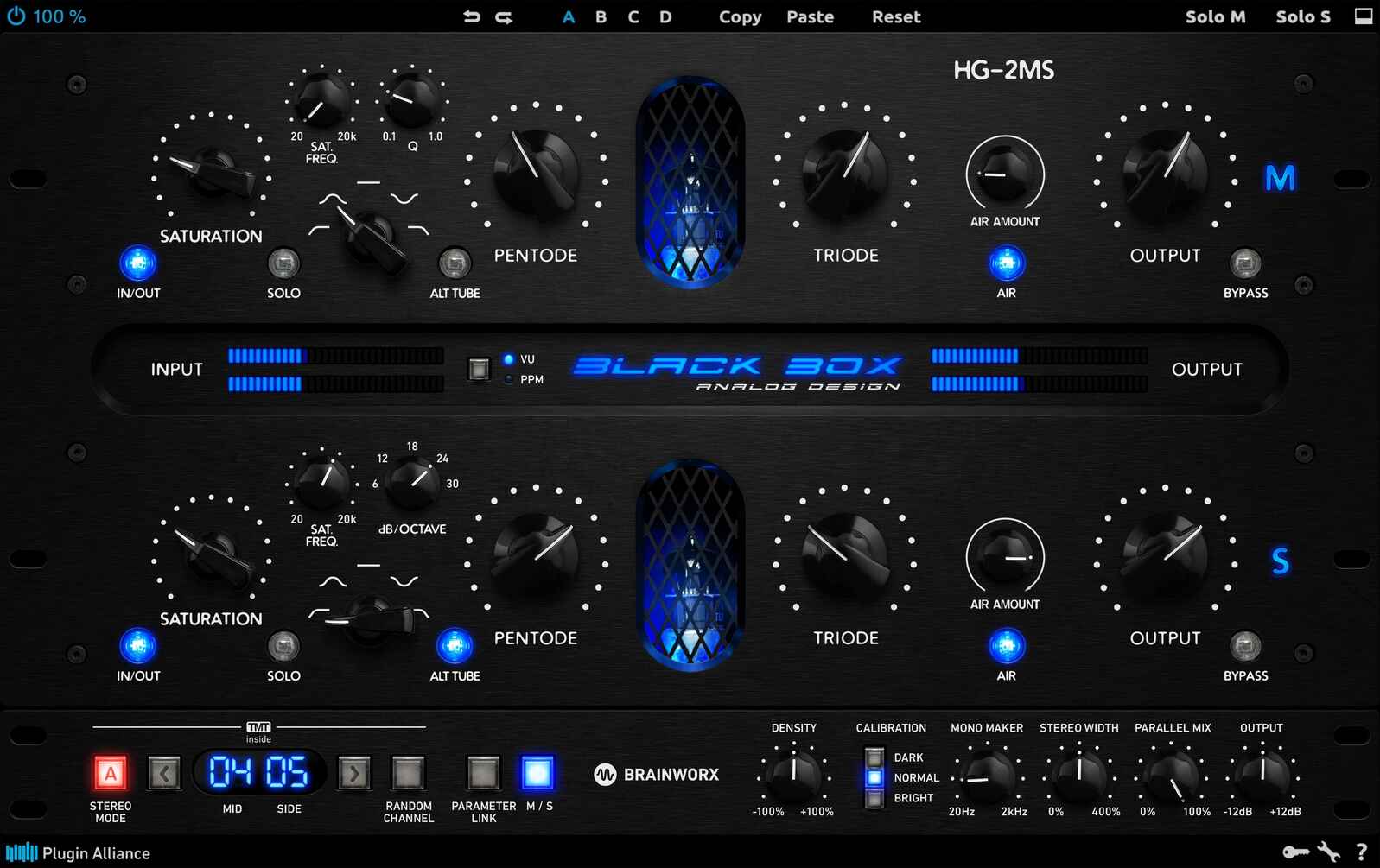 【1/31まで 90％OFF】Brainworx「Black Box Analog Design HG-2MS」4種の真空管エミュレーションを搭載！モノラル/ステレオ/Mid-Side処理を自在に操る真空管サチュレーションの決定版｜DTMプラグインセール