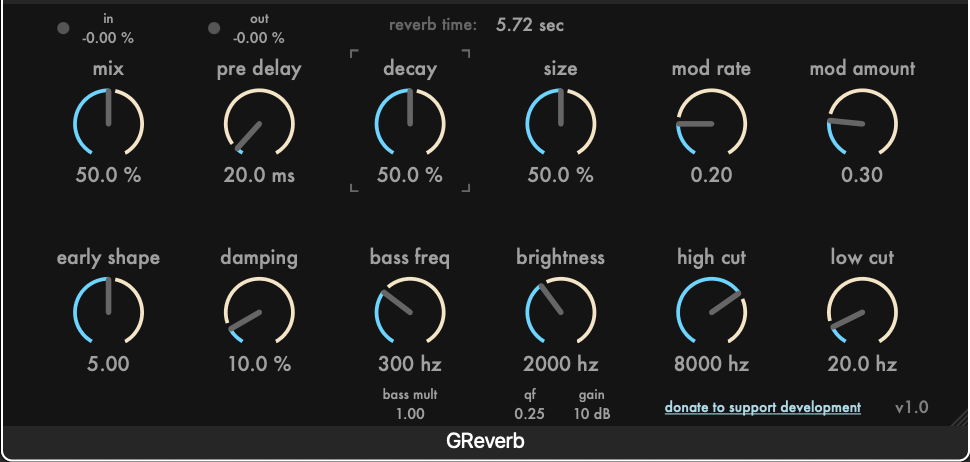 【終了日未定 無料配布】Strange Audio「GReverb」超巨大な音響空間の構築や小規模なアンビエンス作成が可能なリバーブサウンド｜DTMプラグインセール