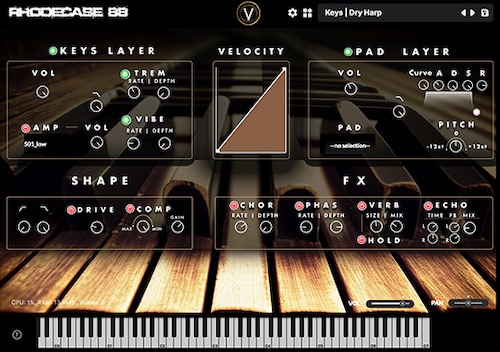 【終了日未定 80％OFF】Virtuscape Audio「RHODECASE88」ヴィンテージピアノの新時代へ！クラシックとモダンが融合した革新的スーツケースピアノプラグイン｜DTMプラグインセール