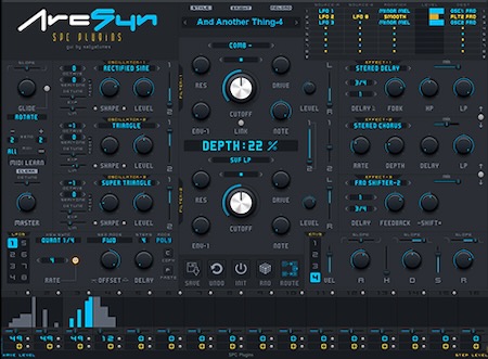 【2/3 18時まで 80％OFF】SPC Plugins「ArcSyn Synthesizer」ゼロから波形を作り出す革新的なフィルターとLFOを搭載！唯一無二の音を生み出す先進的シンセサイザー｜DTMプラグインセール