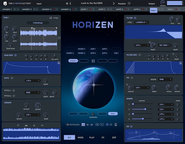 【1/31まで 30％OFF】Tracktion「Horizen」10ボイス×4エンジン搭載！EDMから映像音楽制作まで作曲家が作曲家のために作った究極のシンセサイザー｜DTMプラグインセール