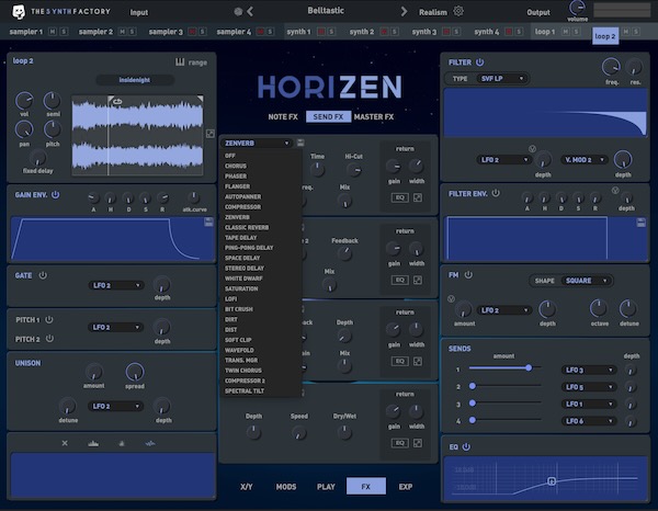 【1/31まで 30％OFF】Tracktion「Horizen」10ボイス×4エンジン搭載！EDMから映像音楽制作まで作曲家が作曲家のために作った究極のシンセサイザー｜DTMプラグインセール