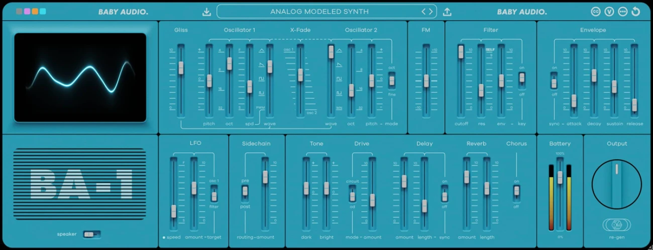 【2/4まで 50％OFF】Baby Audio「BA-1」簡単操作で味わう本格アナログサウンド！80年代サウンドがよみがえるアナログモデリングシンセ｜DTMプラグインセール