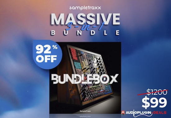 【2/7 16時まで 92％OFF】Sampletraxx「Massive 3-in-1 Winter Bundle」映画やゲーム音楽制作に最適な高品質音源が勢ぞろい！300以上のKontaktインストゥルメントと7000以上のWAV音源集｜DTMプラグインセール