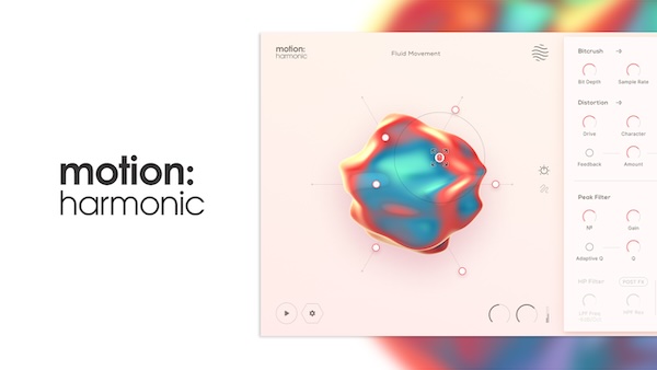 【1/31まで 50％OFF】Excite Audio「Motion: Harmonic」ドラムからシンセまで！ディストーションとフィルターを融合した6つのマクロで操るエフェクトプラグイン｜DTMプラグインセール