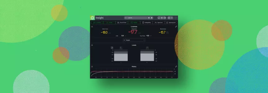 【1/31まで 85％OFF】iZotope「Insight 2」音声のあらゆる側面を完全可視化！ラウドネス・明瞭度・スペクトルバランスを高精度分析する次世代メータリングプラグイン｜DTMプラグインセール